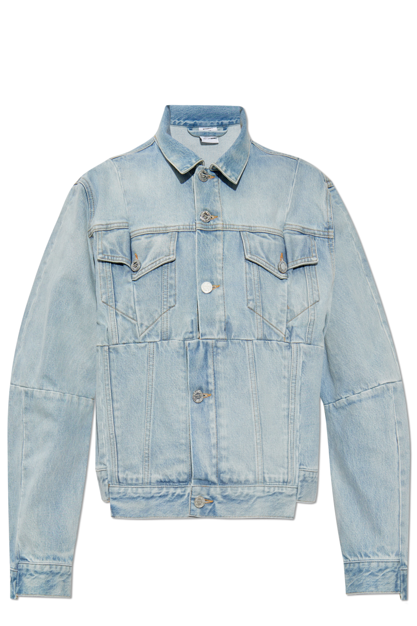 ブルゾン VETEMENTS DENIM JACKET VETEMENTS Hooded Denim Jacket | Black | FARFETCH